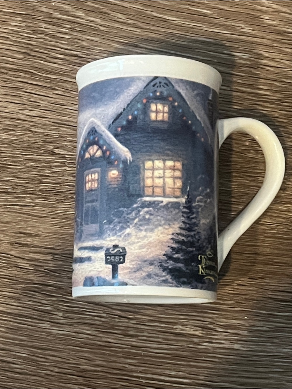 Thomas Kinkade Holliday Evening Memories Mug 2010